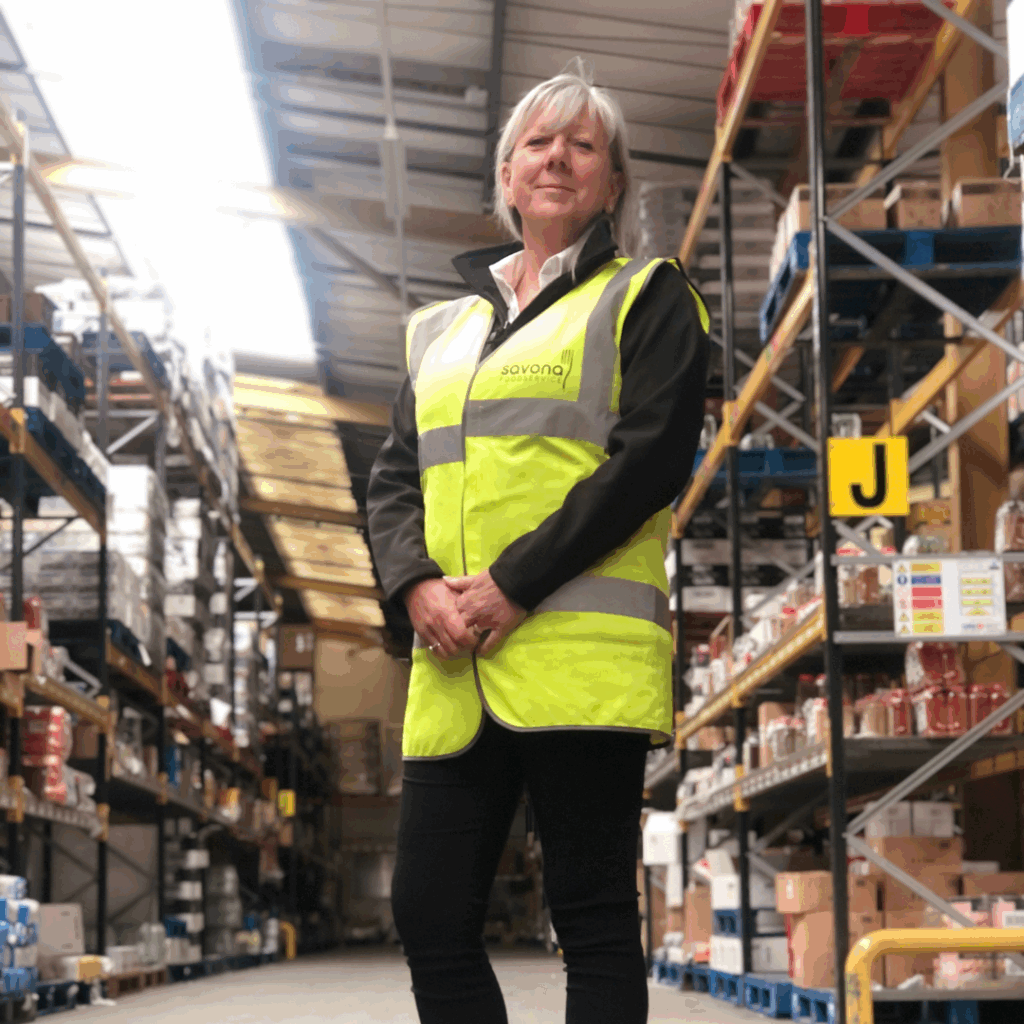Female warehouse worker
