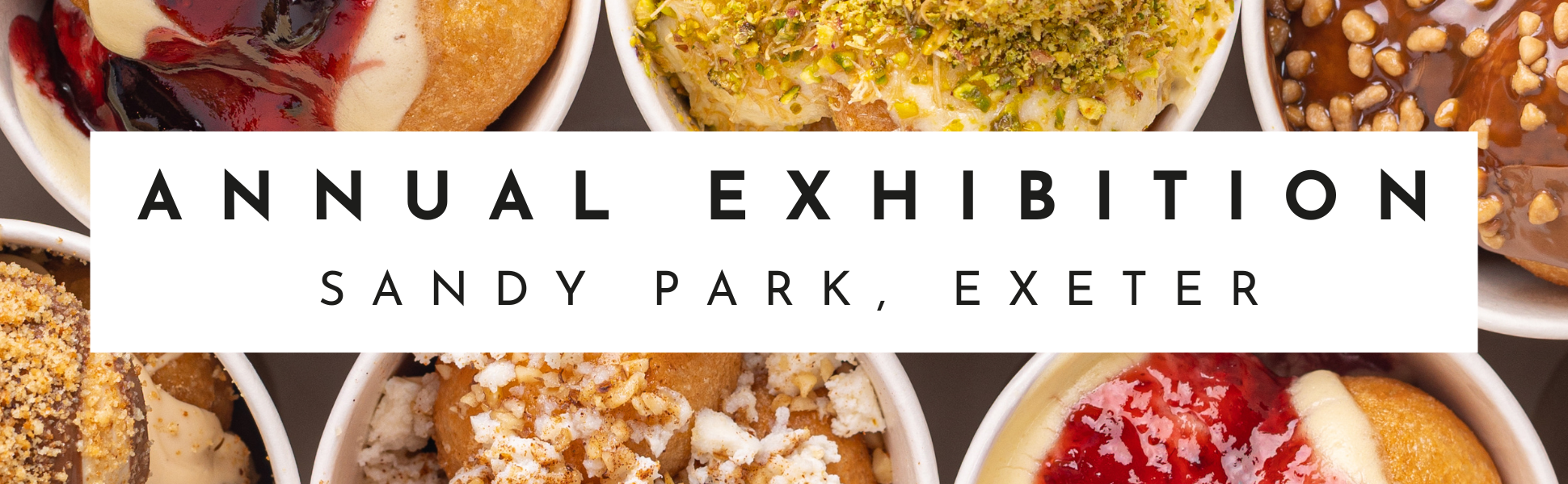 Exhibition food samples with a title of where the Savona 2026 Exhibition takes place